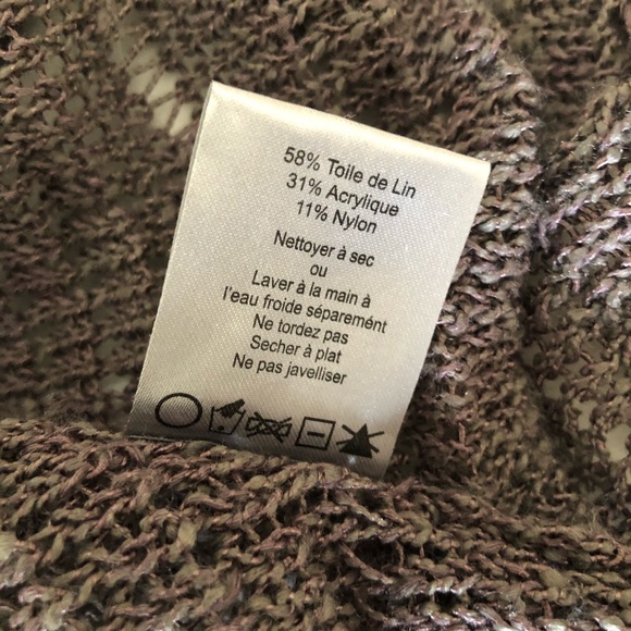 LINE THE LABEL Linen-Blend Open Front Cardigan - Picture 7 of 7